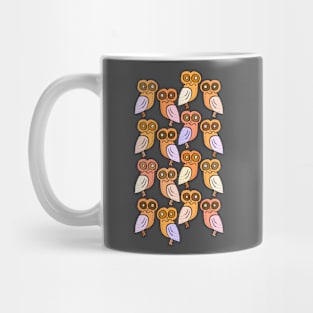 Cute Colorful Athenian Owl Pattern Mug